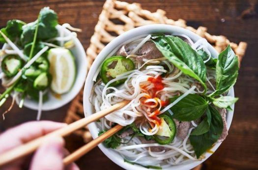 Thick noodle at Nguyen Phi Khanh street