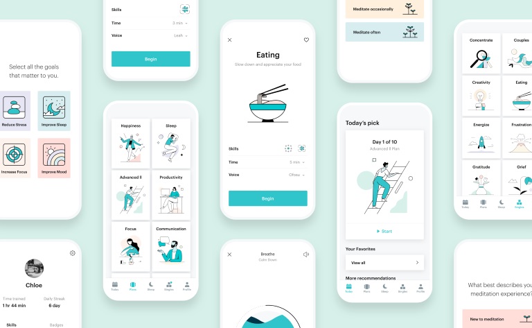 Balance app for work-at-home people