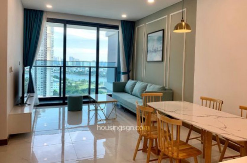 BT0261 | LIGHT BLUE - 02 BEDROOM APARTMENT FOR RENT IN SUNWAH, BINH THANH