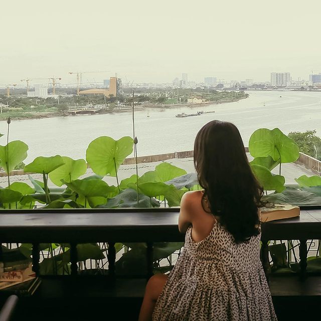 River view from Co Ba Saigon Coffee
