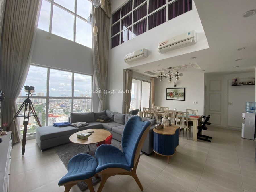 TD0417 | 4-BEDROOM GORGEOUS PENTHOUSE IN TROPIC GARDEN THAO DIEN, THU DUC CITY - LIVING ROOM