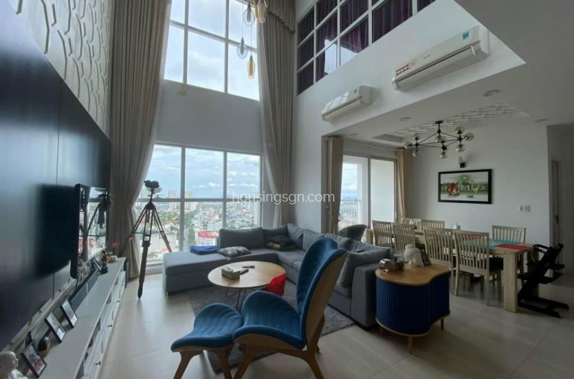 TD0417 | 4-BEDROOM GORGEOUS PENTHOUSE IN TROPIC GARDEN THAO DIEN, THU DUC CITY - LIVING ROOM