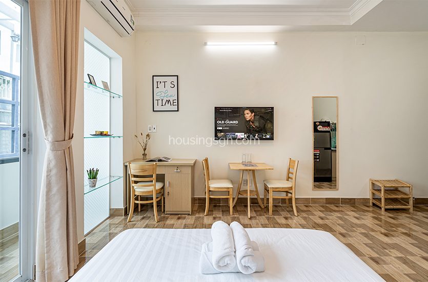 010085 | CITY VIEW STUDIO SERVICED APARTMENT IN NGUYEN TRAI STREET, DISTRICT 1 - BEDROOM
