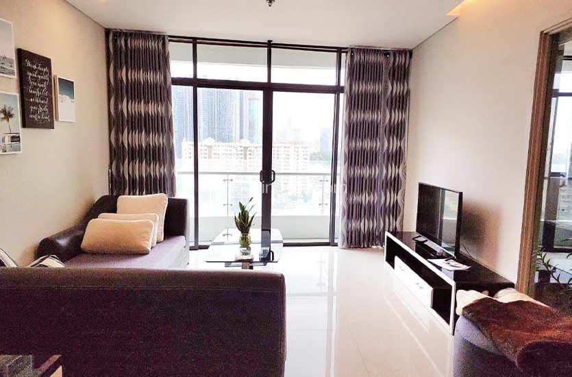 BT0159 | 1-BEDROOM APARTMENT FOR RENT IN CITY GARDEN, BINH THANH DISTRICT - LIVING ROOM
