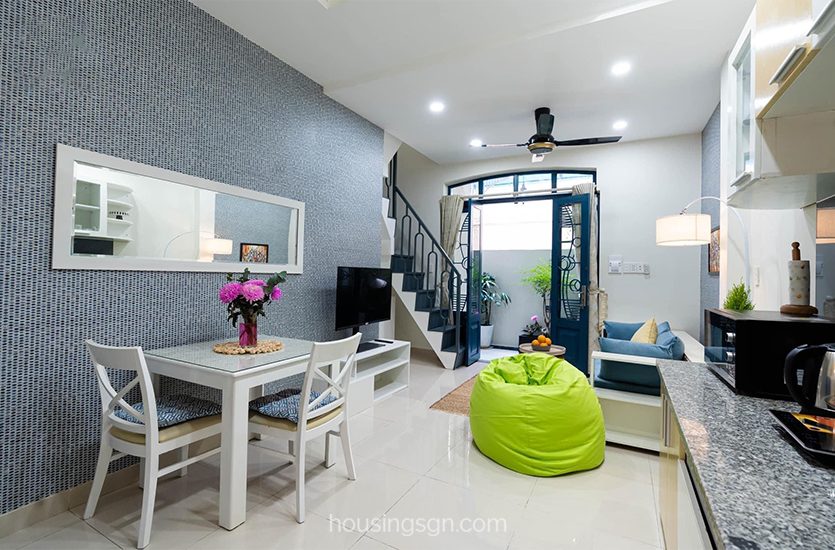 BT0173 | DUPLEX 1-BEDROOM SERVICED APARTMENT FOR RENT IN NGUYEN VAN LAC, BINH THANH DISTRICT