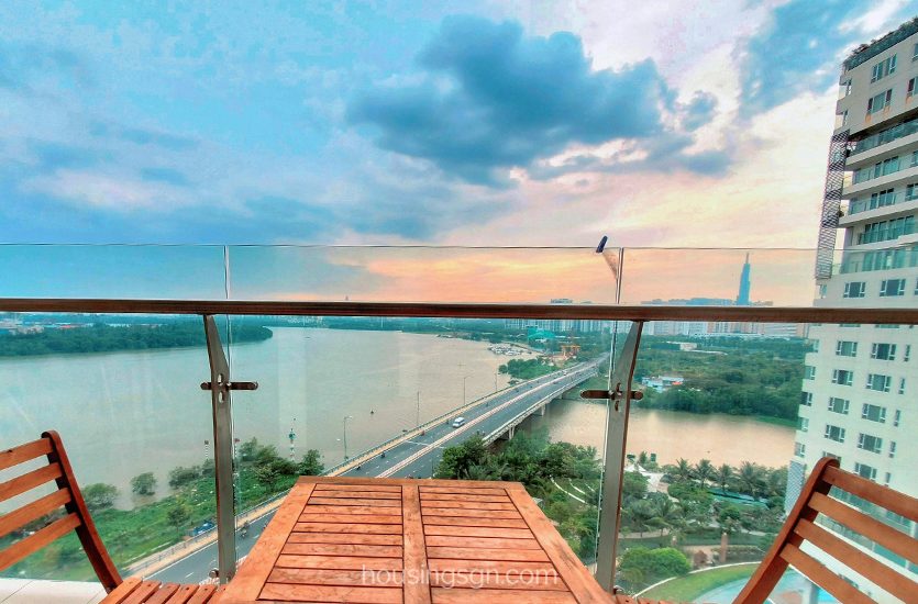 TD02211 | 2-BEDROOM APARTMENT WITH PANORAMIC RIVER VIEW IN DIAMOND ISLAND, THU DUC