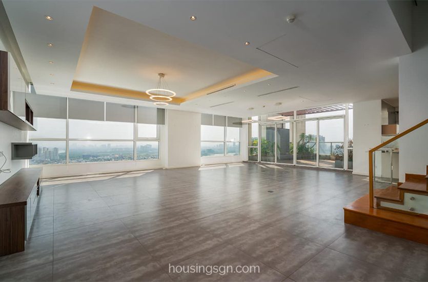 TD0429 | RIVER VIEW 4-BEDROOM SPACIOUS PENTHOUSE FOR RENT IN THAO DIEN PEARL, THU DUC