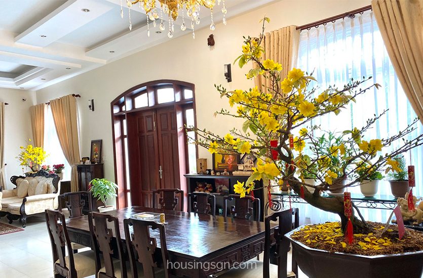 TD0436 | TRADITIONAL 300SQM 4BR VILLA FOR RENT IN THAO DIEN WARD, THU DUC CITY