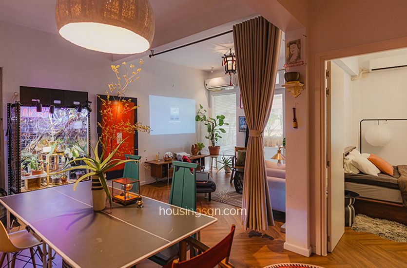 100112 | 68SQM 1BR ARTIST STYLE APARTMENT FOR RENT IN HEART OF DISTRICT 10