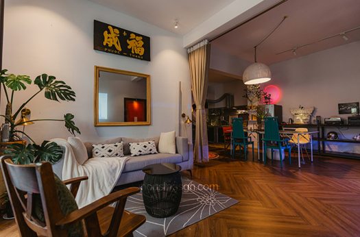 100112 | 68SQM 1BR ARTIST STYLE APARTMENT FOR RENT IN HEART OF DISTRICT 10