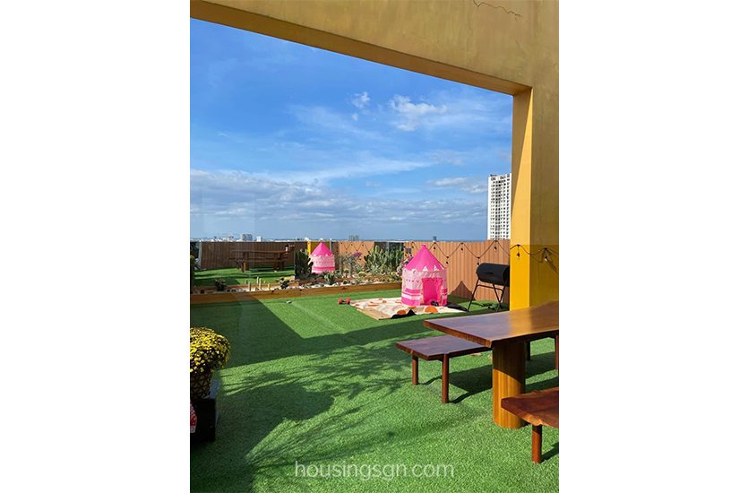 TD02305 | 3 STOREY PENTHOUSE FOR RENT NEAR BY PHAM VAN DONG AVENUE, THU DUC CITY