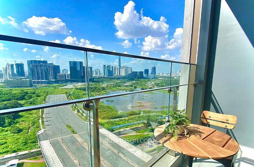 TD02319 | 90SQM 2BR APARTMENT WITH WONDERFUL RIVER-VIEW BALCONY IN EMPIRE CITY, THU DUC