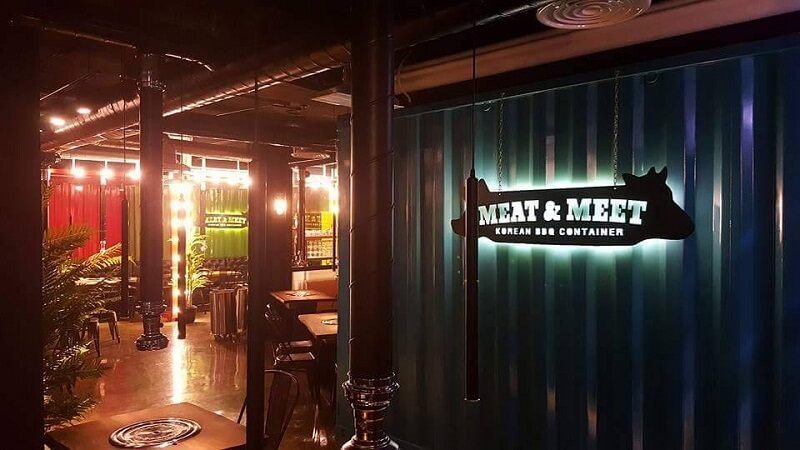 Korean Restaurant Meat & Meet BBQ Container